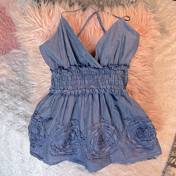 Spaghetti Strap Wrap Cutesy Top - Picture 10 of 12